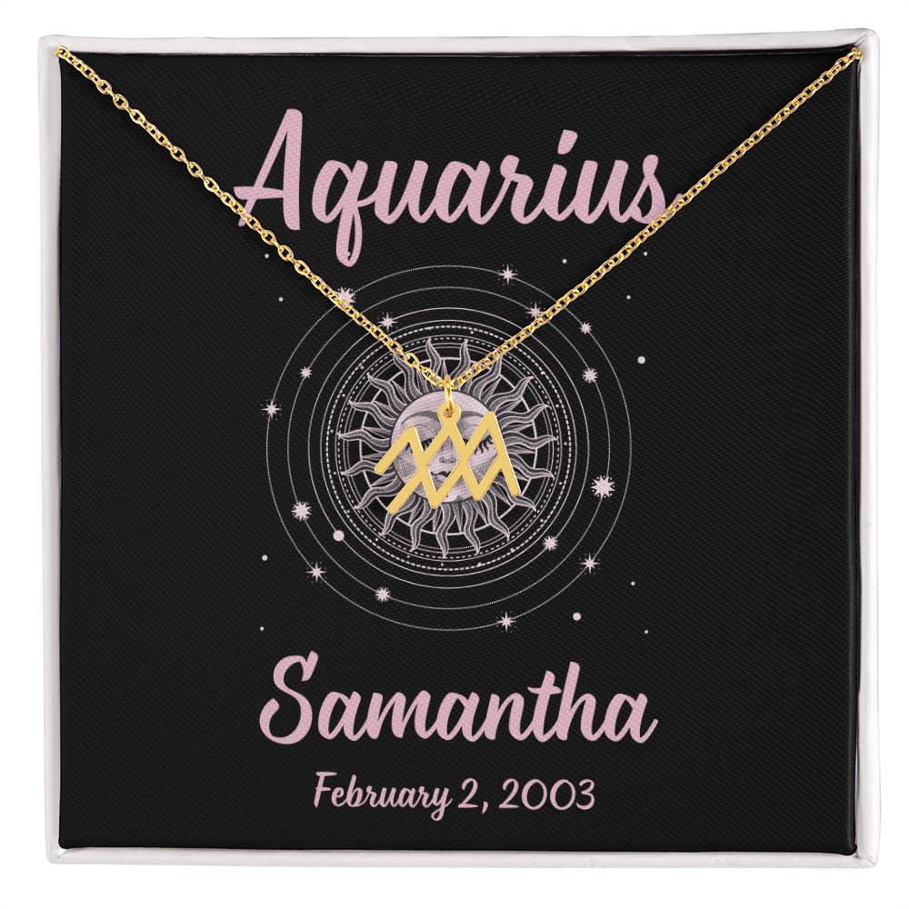 Zodiac Personalized Necklace