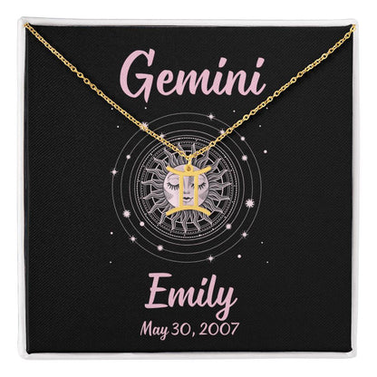 Zodiac Personalized Necklace