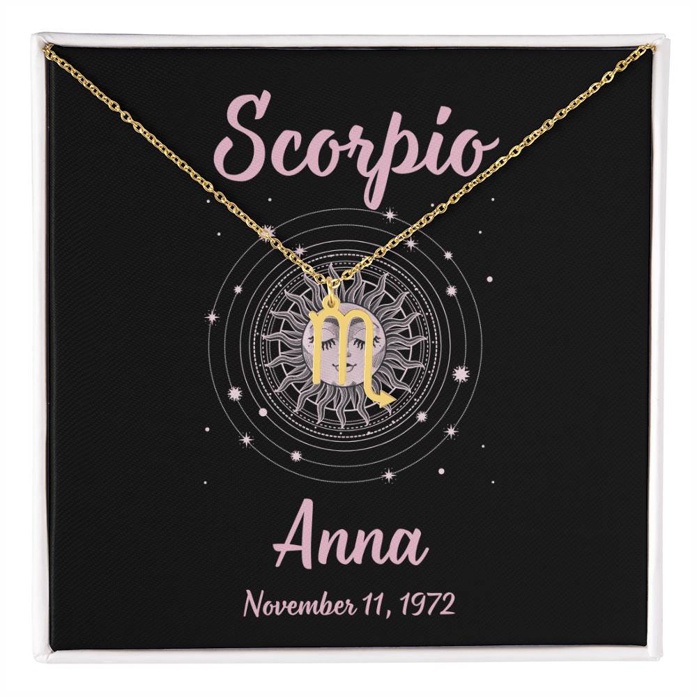 Zodiac Personalized Necklace