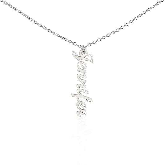 Vertical Name Necklace