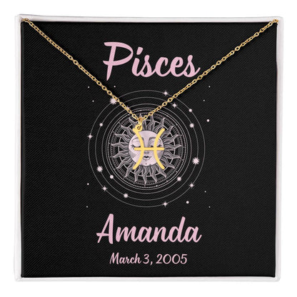 Zodiac Personalized Necklace